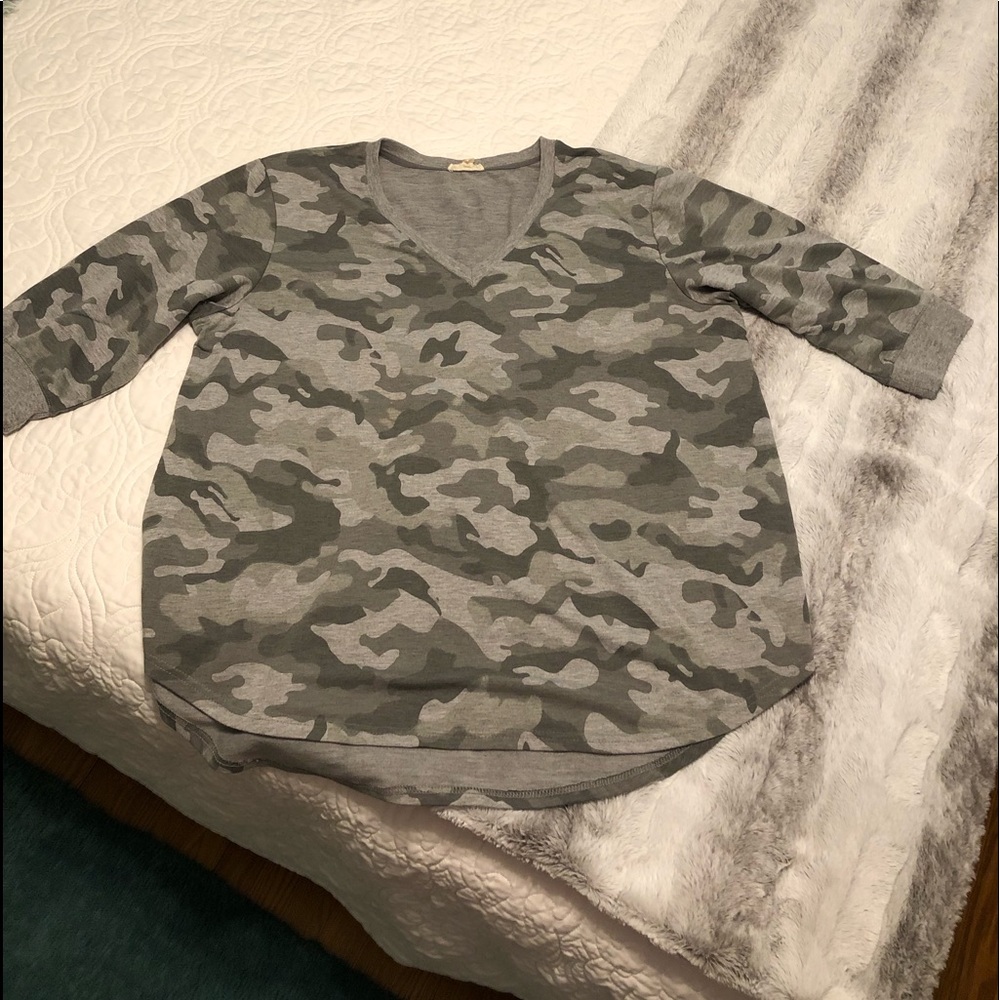Camouflage gray shirt